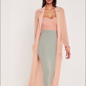 Carli Bybel x Miss Guided trench coat